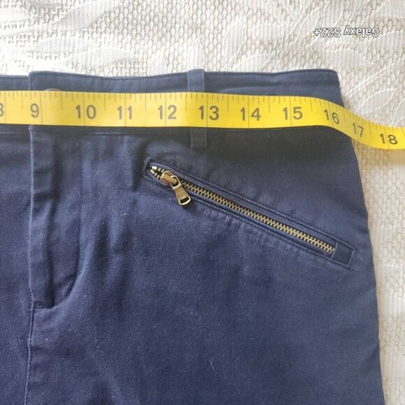 Lauren Ralph Lauren navy blue skirt with front zip pockets - Picture 7 of 7